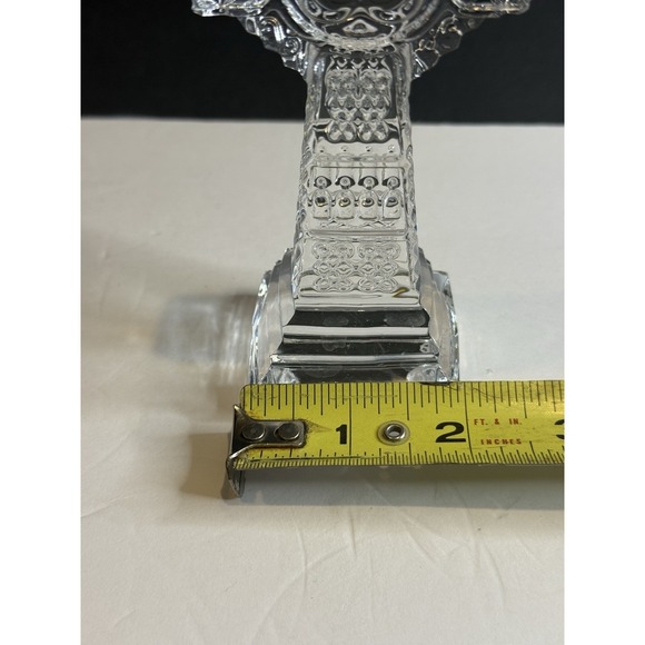 Galway Irish Crystal Cross Paperweight W/ sticker Religion Christianity - Picture 6 of 8